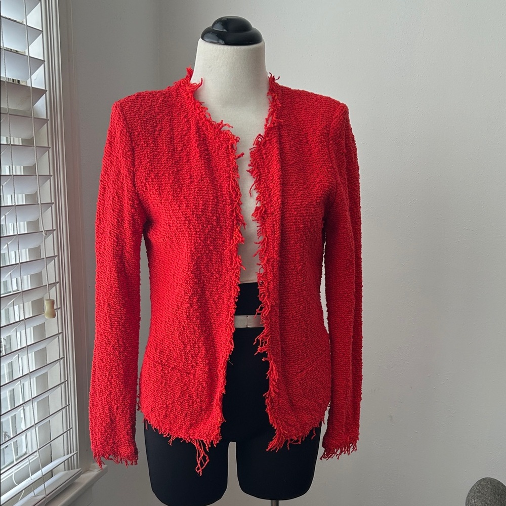 Iro Shavani Fringe Hem Tweed Jacket